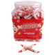 Smarties Candy Rolls 180 piece clear jar, packed with individually wrapped pastel colored candies.