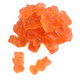 Pinkish-orange Rosé Gummy Bears, approximately 125 champagne flavored gummy bears per pound.