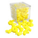 Many small yellow pressed candy rubber ducks, 3/4 inch each. Approximately 310 per pound, ideal for Easter, baby showers.