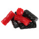 Australian Red and Black Licorice mix, soft chewy candy, non-GMO verified.