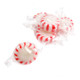 Arcor Peppermint Starlight Mints, round red and white striped hard candies, individually wrapped, approximately 90 per pound.