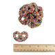 Ashers Milk Chocolate Covered Pretzels, creamy milk chocolate, rainbow nonpareils, approx 45 pieces per pound.