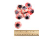 Spooky white and red gummy eyeballs, strawberry and creme flavored Halloween candy from Spain.