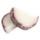 White, unwrapped coconut jelly candy slices, 5 lb box. Approx 90 tropical fruit slices, refreshing and delectable.