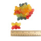 Colorful, two-tone gummy butterflies. Approx. 56 per pound. Apple, blueberry, pineapple, lemon, strawberry flavors.