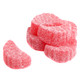 Bright red Cherry Jelly Slices, sweet chewy cherry-flavored jelly candy, many pieces by Land of the Gummies.
