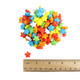 6 bright assorted Starzmania candy stars: red, blue, white, yellow, green, orange. Approx 720 sweet-tart per pound.
