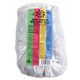 Dorval Mini Quattro sour belts, rainbow-colored, chewy gummy candy, 4 tangy flavors, approx 135 bulk pieces per pound.