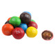 Colorful Caramel M&M's, rainbow chocolate candy in a party-size bulk bag, approx 180 candies per pound.