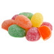 Sour Jelly Eggs, multi-color Easter candy with sanded finish. Orange, cherry, lemon, lime flavors.