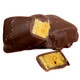 Ashers dark chocolate covered crunchy golden honeycomb pieces, rich brown, approx 15 per pound.
