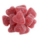 Red cinnamon jelly hearts, chewy with sweet sanding sugar, perfect for Valentine's Day. Approx. 45 hearts per pound.