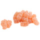 Pale golden, sour Prosecco gummy bears, approximately 130 chewy pieces per pound, non-alcoholic.