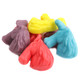 Assorted Unicorn Gummies. 65 grape-purple, strawberry-pink, lemon-yellow, raspberry-blue gummy unicorns per pound.