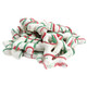 Christmas Tree Yogurt Drizzled Pretzels, white yogurt, red and green drizzle, 60 tree-shaped pretzels per pound.