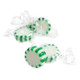 Arcor Spearmint Starlight Mints, white and green striped hard candies, individually wrapped in bulk.