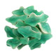 Vibrant blue raspberry mini gummy sharks with sweet marshmallow bottoms, approx. 1.5 inches long, 85 per pound.