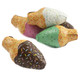 45 chocolate ice cream cones, 2'' long, individually wrapped in beautiful, colorful Italian foil.