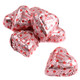 image of fudge filled hearts foil wrapped chocolates palmer chocolate pink candy girl baby shower bulk