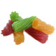 Darrell Lea Australian style natural mixed flavor licorice, soft, chewy, fruity, about 60 pieces per pound.