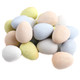 Cadbury Mini Eggs bulk, pastel-colored crispy shells, creamy milk chocolate, approx 125 per pound, Easter candy.