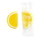 Cavalier Candies Lemon Jelly Fruit Slices, individually wrapped, vibrant yellow with white edges, sugar-dusted, approx 32 slices per pound.