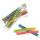 Sour Punch Straws, sweet & sour rainbow assortment, strawberry, green apple, cherry, blue raspberry flavors. Approx 45 per lb.