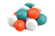 Vibrant teal M&M's, 1 lb bulk bag, approximately 500 chocolate candies, perfect for candy buffets.