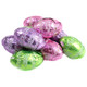 Palmer Cookie and Cream Easter Eggs, miniature white candy eggs with dark chocolate cookie bits, approximately 90 eggs per pound.