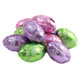 Palmer Cookie and Cream Easter Eggs, miniature white candy eggs with dark chocolate cookie bits, approx 90 per pound.