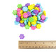 Candy Flowers, sweet, tart, 5 vibrant colors, flower-shaped pressed candies. Approx 340 per pound, dessert toppings.