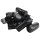 Black Finnska Salty Soft Licorice candy pieces, authentic Finnish imported sweets.