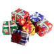Madelaine USA milk chocolate Christmas Presents, individually foil wrapped in 5 festive colors, approx 50 per pound.