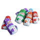 Madelaine Miniature Chocolate Snowmen, solid milk chocolate, individually wrapped in shiny colorful foil, approx 50 pieces.