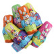 Madelaine Milk Chocolate Bunnies, approx 52 solid bite-sized treats per pound, colorful tuxedo foils for Easter.