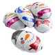 Palmer Cookie & Cream Snowmen Candy, 48 pieces per lb. White & brown chocolate, cute foil-wrapped snowman shapes, Christmas treat.