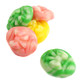 Gummy Swirly Eggs, pastel pink, green, blue, yellow Easter candy. Soft, chewy, strawberry flavor. Approx 45 pcs/lb.