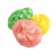 Gummy Swirly Eggs, 1 lb approx 45 pieces, pastel pink, green, blue, yellow, sweet strawberry flavor, soft chewy Easter candy.