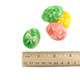 Pastel pink, green, blue, yellow Gummy Swirly Eggs, strawberry flavor, approx 45 pieces per pound, Easter candy.