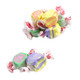 Taffy Town Salt Water Taffy, assorted Cherry, Strawberry, Raspberry, Peach Lemonade flavors, approx 65 pieces per pound.