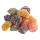 Gustaf's Fruit Pastilles, colorful sugar-coated chewy candies. Black currant, lemon, strawberry, lime, orange flavors. 50 pcs/lb.
