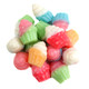 Delicious 3D gummy cupcakes, assorted flavors, pink or white frosting, adorable wrappers. Approx 55 per pound.