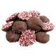 Valentine Milk Chocolate Nonpareils, red, pink, white nonpareils, creamy discs, approximately 130 per pound.