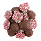 Valentine Milk Chocolate Nonpareils, creamy discs topped with red, pink, and white sprinkles, approx. 130 per pound.