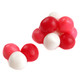 Valentine Chewy Sour Balls, vibrant pink, red, yellow fruity assortment, sour chewy texture, approx 95 balls per pound