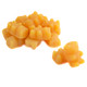 Vibrant orange Mango Chili Gummy Bears, 1 1/2'' tall, soft, sweet, spicy. Approx 39 bears per pound.