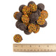 Fall Milk Chocolate Nonpareils, discs with yellow, orange, brown sprinkles, approx 130 pieces per pound.