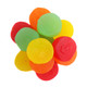 Zachary JuJu Coins, 1-inch assorted red, orange, yellow, green fruity candies with dollar signs.