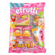 Efrutti Gummy Bakery Shoppe candies. Assorted colorful gummy cheesecakes, donuts, and cupcakes.