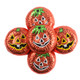 Madelaine Milk Chocolate Pumpkin Wafers, 62 orange jack-o-lantern foil-wrapped Halloween candies, approx 1.5 inch.
